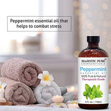 Majestic Pure Peppermint Essential Oil, Pure and Natural, Therapeutic Grade Peppermint Oil