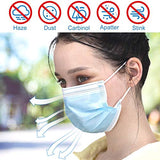 Disposable Face Mask, Face Masks of 50 Pack Disposable Mask (Blue)