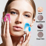 Extra Soft Silicone Face Scrubber Cleanser Brush Pad-Handheld Manual Massager