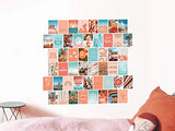 Artivo Peach Teal Aesthetic Wall Collage Kit, 50 Set 4x6 inch, VSCO Girls Bedroom Decor