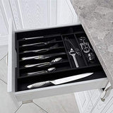 Bamboo Kitchen Drawer Organizer - Expandable Silverware Organizer/Utensil Holder