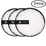 Coshine Makeup Removal Cookie Puff, Face Eraser Removing Cleaning Puff (3pieces)
