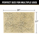 Bath Mat Super Soft Bath Rug for Bathrooms Microfiber Chenille Plush Rugs for Powder Room