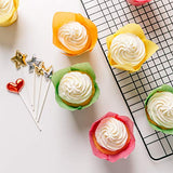 Katbite Tulip Cupcake Liners 200PCS, Muffin Liners Baking Cups, Cupcake Wrapper