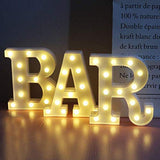 BAR - Illuminated Marquee Bar Sign - Lighted LED Marquee Word Sign - Pre-Lit Pub Bar