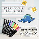 Dry Erase Board, Small Dry Erase White Board 9"X12" with 10 Pcs Dry Erase Markers