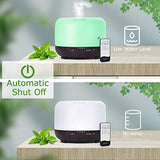 Essential Oil Diffuser, RENWER 500ml Remote Control Diffusers for Essential Oils