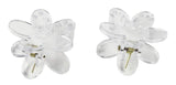 Zhooch Hair Claw Clips –Mini Flowers. Small Hair Jaws, Inner Teeth, Premium quality. Strong Hold Spring for Fine, Thin, Short Medium Hair. Pack of 4. Made in Korea (Invisible Clear)