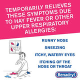 Benadryl Ultratabs Antihistamine Allergy Relief Tablets, Diphenhydramine HCl 25mg, 100 ct