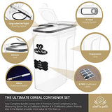 Cereal Container Storage Set - Airtight Food Storage Containers, Kitchen & Pantry