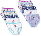 Disney Girls Panty Multipacks, Frozen 10PK, 2T/3T