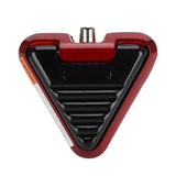 Triangle Foot Switch, Zinc Alloy Foot Pedal with Anti-skid Pad, RCA (Red)