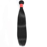 Misoun Hair Unprocessed Brazilian Virgin Hair Straight Hair One Bundle 24Inch Virgin Human Hair Weave Weft Extension Natural Black Color (100+/-5g)/pc Can be Dyed and Bleached
