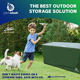 YardStash Heavy Duty Waterproof Deck Box Cover Protects from Outdoor Rain Wind