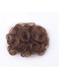 Whimsy Clip In Hairpiece Color R60 White Mist - Raquel Welch Wigs 6" Short Curly Updo Synthetic Ponytail Volume Add On Natural Look Bundle MaxWigs Hairloss Booklet