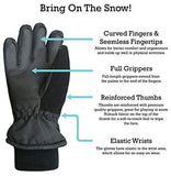 N'Ice Caps Kids Bulky Thinsulate Waterproof Winter Snow Ski Glove with Ridges