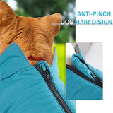 Dog Winter Coat with Harness, Windproof Reflective Easy Control Dog Jacket