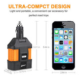 Ampeak 100W Car Power Inverter DC 12V to 110V AC Converter with 2.1A USB Car