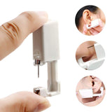 Trrut 6 PCS Disposable Ear Piercing Kit,Home Safety Ears Piercing Gun Kit Tool with Earrings-Gold Peas,Black,Red