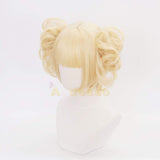 Aadesso Anime Himiko Toga Cosplay Yellow Wigs Short for My Hero Academia Cosplay Halloween Wigs