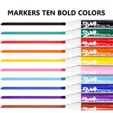 Volcanics Dry Erase Markers Low Odor Chisel Tip Whiteboard Markers Pack of 10,10