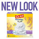 Glad ForceFlex Tall Kitchen Drawstring Trash Bags 13 Gallon White Trash Bag