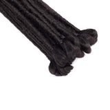12” Dreadlock Extension For Man Handmade Synthetic Reggae Extension Twist Braiding Hairpiece For Hip-Hop Crochet Braiding Hair Heat Resistant Box Braid For Women(15strands/3packs,dark brown)