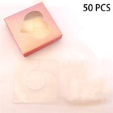 False Eyelashes Packaging Box - 50 pcs Empty False Eyelash Care Storage Case Box - 3D Eyelashes Box - Container Strip Case Lash Trays Makeup Tool