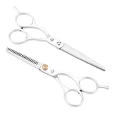 Hair Cutting Scissor, 6.1in Professional Hair Cutting Thining Scissors Set Salon Barber Hairdressing Shear for Female Hairdresser or Home DIY Use (#03)