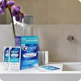Crest 3D White Whitestrips Vivid Plus Teeth Whitening Kit, Individual Strips