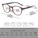 5 Pairs Reading Glasses - Standard Fit Spring Hinge Readers Glasses for Men and Women