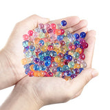 Elongdi Water Beads Pack Rainbow Mix 50,000 Beads Growing Balls, Jelly Water Gel