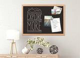U Brands Chalkboard, 17 x 23 Inches, Oak Frame (310U00-01)