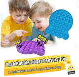 Push Pop Fidget Bubble Sensory Toy, a Loud Side and a Quiet Side to Pop