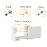 Trrut 6 PCS Disposable Ear Piercing Kit,Home Safety Ears Piercing Gun Kit Tool with Earrings-Gold Peas,Black,Red