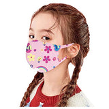 12pcs Kids Reusable Face_Masks Washable Cute Cartoon Breathable Seamless