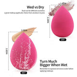 BEAKEY 5 Pcs Makeup Sponge Set Blender Beauty Foundation Blending Sponge