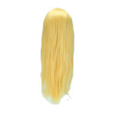 24'' Long Straight Wig Costume Anime Cosplay Wig Straight Bangs Synthetic Wigs (Golden Blonde) for Women With Wig Cap