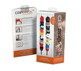 Perfect Curve CapRack18 Over-The-Door Cap Organizer, Two Straps, Holds Up To 18 Caps