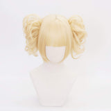 Aadesso Anime Himiko Toga Cosplay Yellow Wigs Short for My Hero Academia Cosplay Halloween Wigs