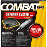 Combat Max Defense System Brand, Small Roach Killing Bait and Gel, 12 Count