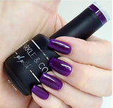 Sparkle & Co. Gel Color 017 Solid Dark Purple Soak Off UV/LED Gel Nail Polish 15ml