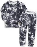 Vaenait Baby Kids Boys 100% Cotton Sleepwear Pajamas 2pcs Set Prism Chacoal JS