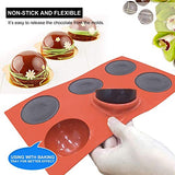 Large 6 Holes Semi Sphere Silicone Mold, Baking Mold for Making Chocolate, Cake, Jelly