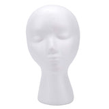 Foraineam 3 Pack 11 Inch Styrofoam Wig Heads Female Foam Head Mannequin Manikin Cosmetics Model Head Glasses Hats Hairpieces Wigs Display Stand Holder