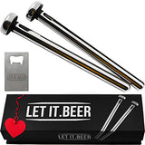 Beer Chiller Sticks for Bottles - Great Christmas Gift - Birthday Gifts for Men and Women