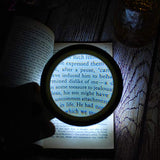 Magnifying Glass with Light, 30X Handheld Large Magnifying Glass 12 LED Illuminated