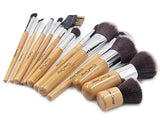 EmaxDesign 12 Pieces Makeup Brush Set Professional Bamboo Handle Premium