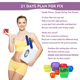 21 Day Meal Portion Containers and Food Plan - Portion Control Containers