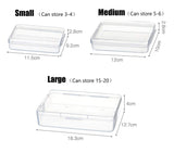 Face Storage Box, Portable Storage Clip, [2Pack]Convenient To Carry Out, For Repeated Use Storage Clip-for School, Office, Portable Plastic Storage Box (Medium)